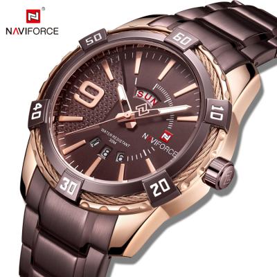 China NAVIFORCE 9117S RGCE calendar reloj complete wristwatch reloj logo relogio masculino 2020 luxury custom complete hot sale new for sale