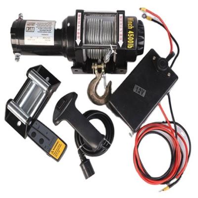 China AUTOMATIC Hot Sale 12v 24v 4x4 Heavy Duty Car Winch Offroad Vehicle Mounted Winch With Handle Switch for sale