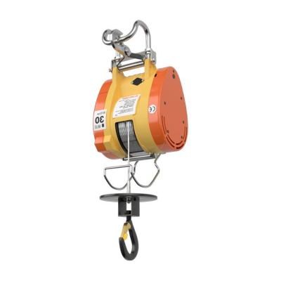 China Factory Price Single Phase Mini Electric Wire Rope Hoist Small Electric Winch 280kg 30M/ for sale