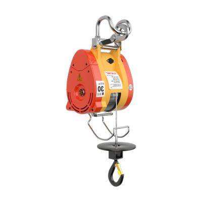 China Factory Price Single Phase Mini Electric Wire Rope Hoist Small Electric Winch 300kg 30M/ for sale