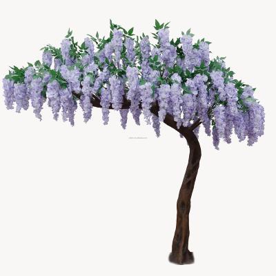 China eco-friendly & high simulation & Easy Assembly Arched Lavender Flower Hanging Tree for Home and Porch Artificial Christmas and Wedding Decoration Tree Walkway Door Hall for sale