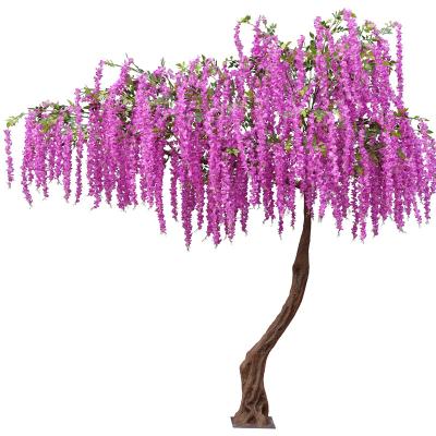 China eco-friendly & high simulation & Easy Assembly Large Hanging Flower Tree for Home and Christmas and Wedding Artificial Porch Hall Decoration Tree Walkway Door for sale