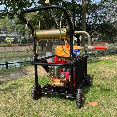 China UNIVERSAL AGRICULTURE HAND PUSH GASOLINE ENGINE 4 STROKE TROLLEY GARDEN SPRAYER for sale