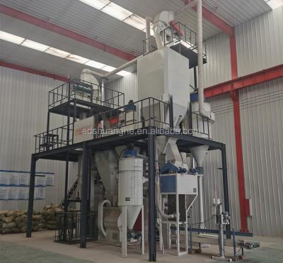 China Grind and Mix Animal Mash Feed Animal Powder Feed Production Line , Chicken Mash Feed Plant with 5tph Output for sale