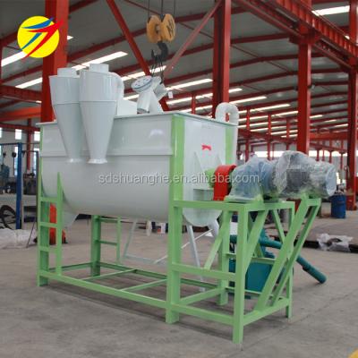 China Produce powder feed for horizontal chicken feed processing machine/pig feed mixer/automatic kneader animal feed for sale