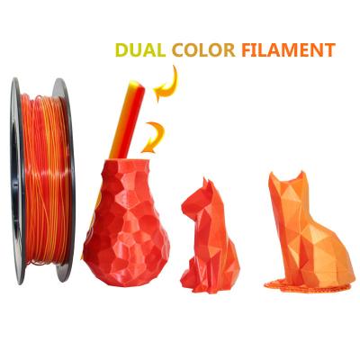 China FDM 3D printer 3D printing filament double filament for 3d printer use pla filament double color for sale