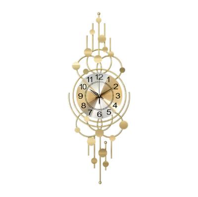 China Wholesale High Quality Antique Style Household Living Room Iron Polygon Decorate Wall Clock Wall Clocks for sale