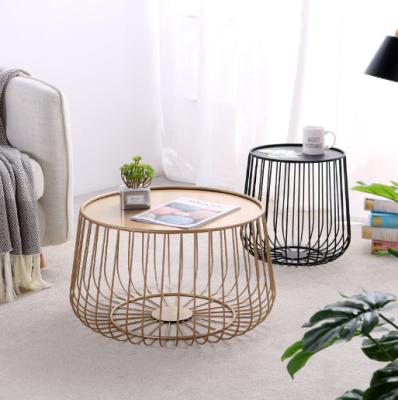 China 2021 Hot Selling Iron Wrought Iron Small Creative Simple Nordic Coffee Tea Table Home Decoration for sale