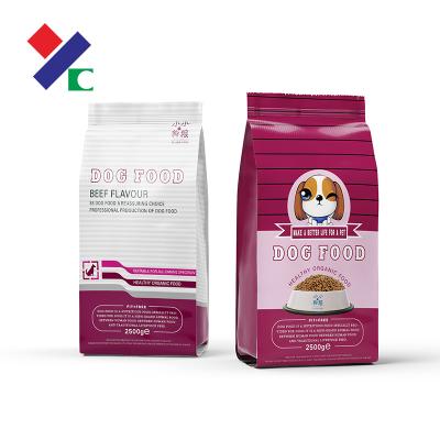 China Barrier Fully Stored Quad Sealed POS Zipper Bag Pet Food Packaging for sale