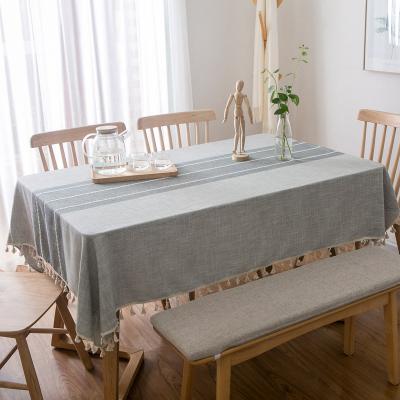 China Waterproof Custom Kitchen Dining Rectangle Tablecloth Wrinkle Free Antifading Fashionable Indoor Outdoor Decoration Wedding Party Tablecloths for sale