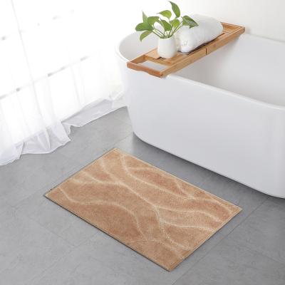 China Top Sale Washable High Water Absorbent Bathroom Carpet Anti Skid Washable Comfortable Mat Solid Color Rug Bath Mat for sale