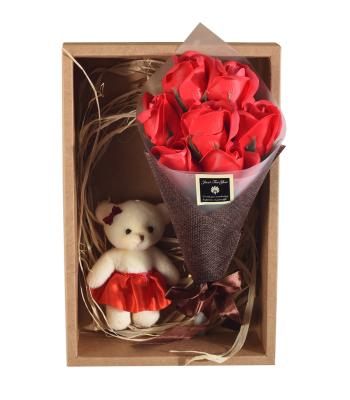 China Hot Selling Immortal Artificial Flowers Realistic Silk Roses Stems Roses For DIY Wedding Bouquets Valentine's Day Rose for sale