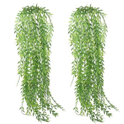 China 2 Pieces Durable Artificial Plants 80CM Ivy Vine Hanging Leaves For Wall Bedroom Room Patio Shelf Indoor Outdoor Home Office for sale