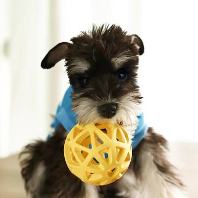 China Viable Interactive Rubber Dog Chew Ball Pet Launcher Accessories 9cm Soft Training Dog Toy for sale