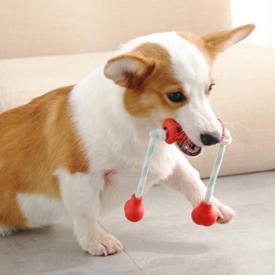 China Massages Soft Rubber Dog Toy Erasers 2022 Natural Rubber Pet Dog Toy Non-Toxic Rope Self Play for sale