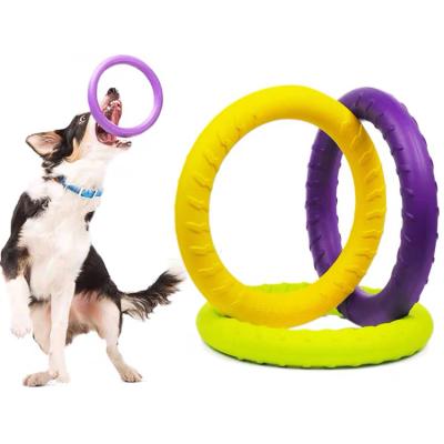 China Amazon EVA Big Ring Water Floating Fitness Viable Outdoor Dog Chew Interactive Toy for sale