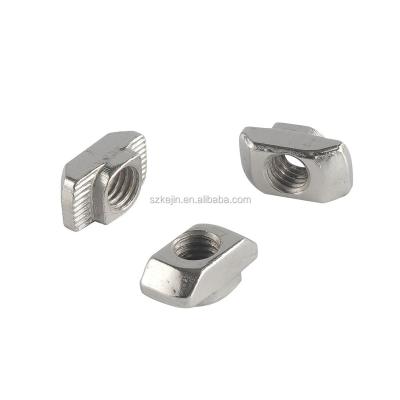 China Industrial Aluminum Profile T Nut Slotted Hammer Head Nut M6 T Nut 4040alu for sale