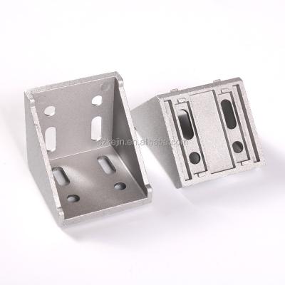 China Aluminum Connectors 90 Degree Corner Bracket For 6060 60ZJ for sale