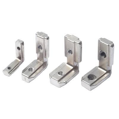 China Inner Bracket L Shape Bracket Aluminum Connector Inner Bracket For 45 Slot 10 Aluminum Profile T-45DJK for sale