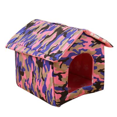 China Foldable and Washable Mechanical Wash Pet Pet Nest Outdoor Rainproof and Waterproof Tent Villa Cat Tent for sale