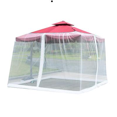 China Free to Build and Open Outdoor Outdoor Rod Umbrella Mosquito Net Right Mesh Yarn Tent Balcony Leisure Summer Sunshade for sale