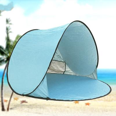 China Camouflage Play Beach Tent Full Automatic Quick Opening Pop Up/Sweep Up Portable Beach Outdoor Beach Tent Hut Camping Tent for sale