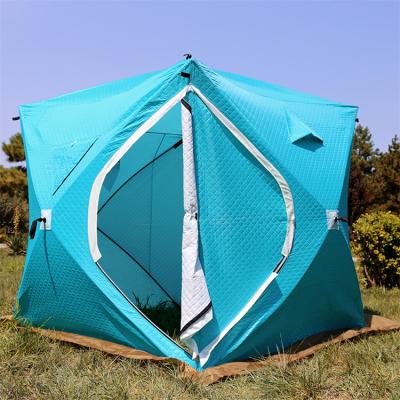 China Outdoor Camouflage/Field Game Winter Fishing House Thickened Tent Winter Fishing Tent Ice Fishing Tent for sale