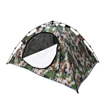 China Camouflage/camouflage automatic cotton tent field play with double rainproof in winter camping tent winter fishing tent for sale