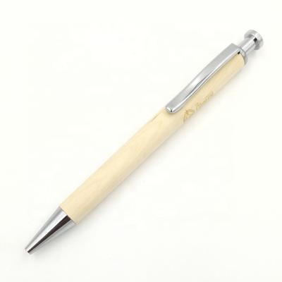 China Recyclable Wooden Gift Pen Click Action Ballpoint Pen for sale