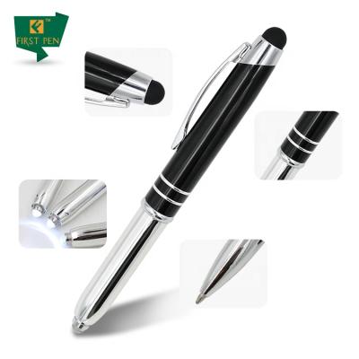 China Promotional Pen 3 in 1 Metal Pen With Touch Stylus Lightweight for sale