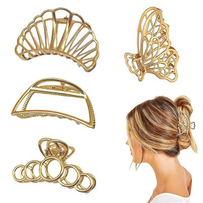 China Small Soft Hair Clips For Butterfly Thick Non-slip Banana Strong Jaw Accessories For Women And for sale