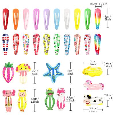 China Environmentally Friendly Hair Clips For Girls Funtopia 100 Pcs Cute Snap Barrettes For Women Teens Girls Kids Colorful No Slips Metal Fruit for sale