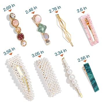 China Fashionable Handmade Hair Barrettes Marble Alligator Clips Glitter Crystal Geometric Hairpin for sale