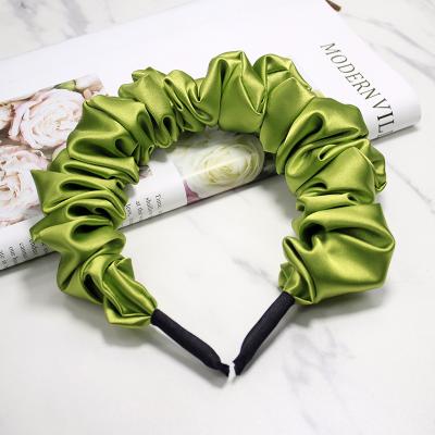 China Large Intestine Three-Dimensional Head Circle Hair Decoratin Solid Color Solid Color Fold Bubble Hairpin for sale