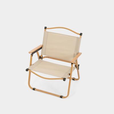 China Portable Popular portable outdoor folding chairs beech wood Kermit chairs outdoor camping portable folding chairs for sale