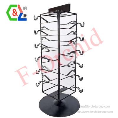 China Table Display Rack Pop Innovate Sunglasses Revolving Display Stand Countertop Rack for sale