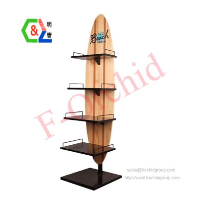 China Heavy Duty Single Side Brand Wine Beverage Rack Customized Multi-Layer Wooden Beverage Rack Beverage Shelf for sale