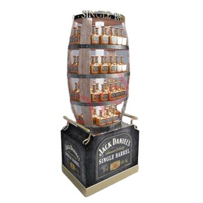 China Customized Custom Design Liquor Display Wooden Beer Bottle Display For Bar for sale