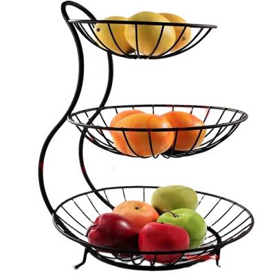 China Modern Single Sided F-Orchid Fruit Basket Rack for sale