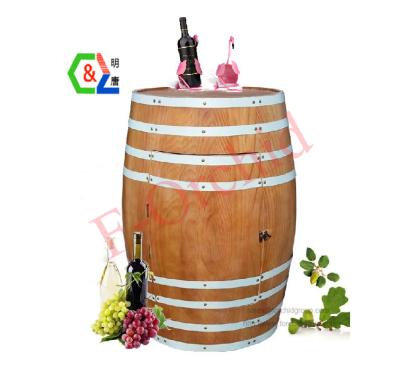 China Custom Logo Eco - Friendly Wooden Wine Barrel For Storage for sale