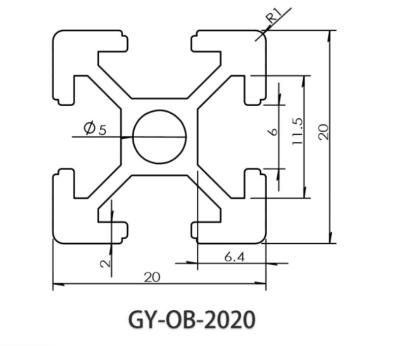 China door & Window 2020t slot extrusion aluminum profile for sale