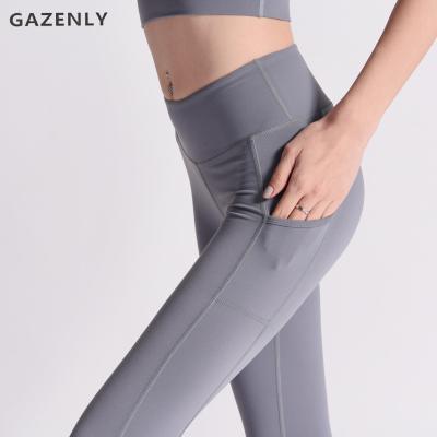 China Breathable GAZENLY Athletic Clothing Ladies Gym Fitness Sports Workout Yoga Clothes Suit Activewear Seamless Women Active Wear Yoga Set for sale