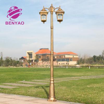 China Fence 3 Led Solar Gutter Light Price Galvanized Garden Lighting Lamp Post Light For Outdoor for sale