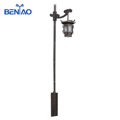 China Best Selling Outdoor Vintage Garden Lamp Garden Light Road Lantern With Pole for sale