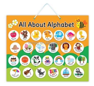 China E1003 2017 Best Selling ABC English Alphabet Magnetic Learning Educational Charts For Kids Child Teacher E1003 for sale