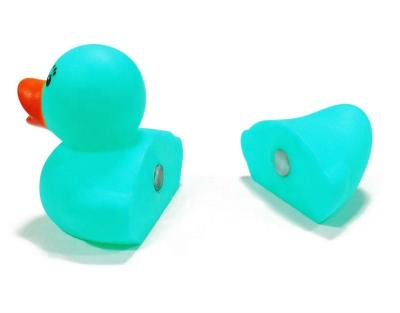 China 2022 New Europe Hot Selling Item 3D Soft PVC Bath Duck Magnetic Memo Holder Home Decoration for sale