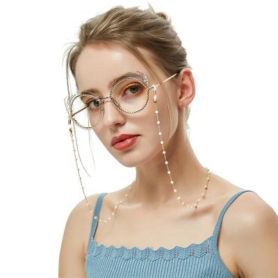 China Fashion Sunglasses Lanyard Strap Pearl Necklace Monocle Glass Waterproof Cords and Chains for sale