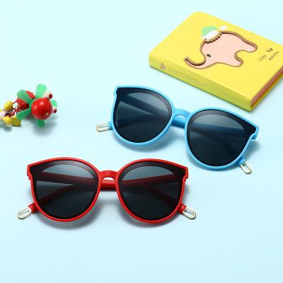 China Fashion Flexible Silica Gel Cat Eye Sun Glasses Children Kids Sunglasses Blue Pink Classic Shades for Boys and Girls for sale