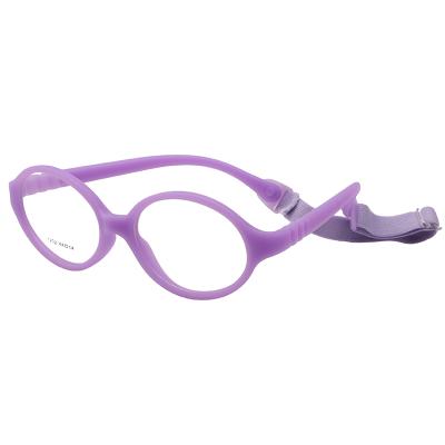 China Hot Selling Flexible Colored Kids Glasses Optical Band Frame With Key Strap for sale