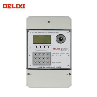 China 156*110*65mm keypad single phase prepayment digital electric meter reading for sale